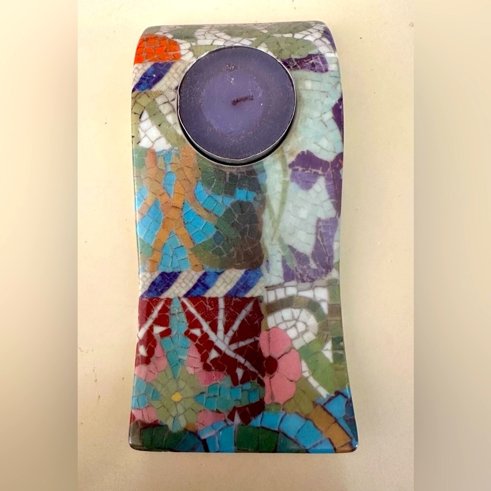 ANTONIO GAUDI ART TRENCADIS BARCELONA SPAIN DESIGNER TEALIGHT CANDLE HOLDER